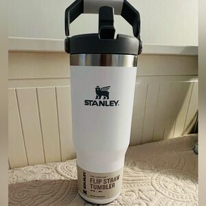 Stanley Classic White Tumbler with Flip Straw